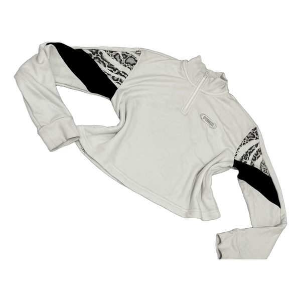 Puma white half-zip sweatshirt