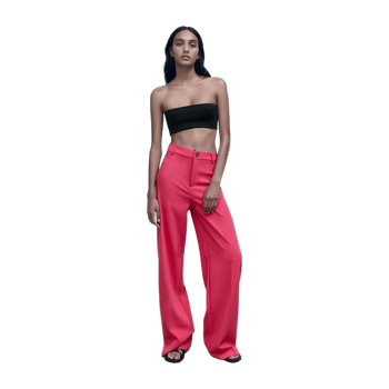Fuchsia Full Length Trousers