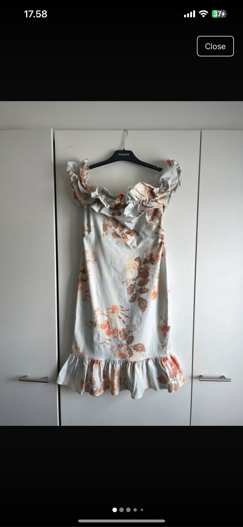 Off shoulder kukkamekko EU40