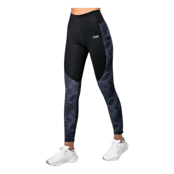 ICANIWILL High Waist Leggings XS Black Blue Camo Pockets