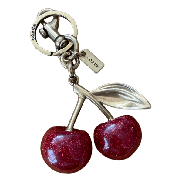 Coach cherry keychain