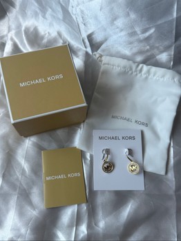 Gold Michael Kors earrings