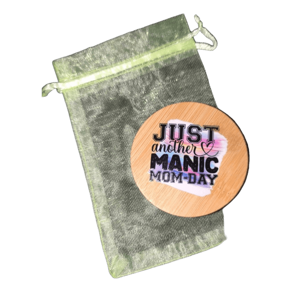Wooden pocket mirror