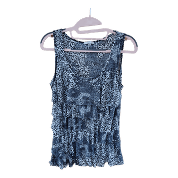 Kuviollinen hihaton pusero Janina F retro millenial y2k fashion