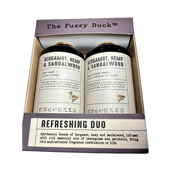 Bergamot, hemp & sandalwood duo set