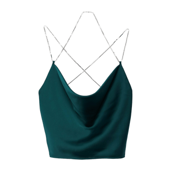 Mottled green top