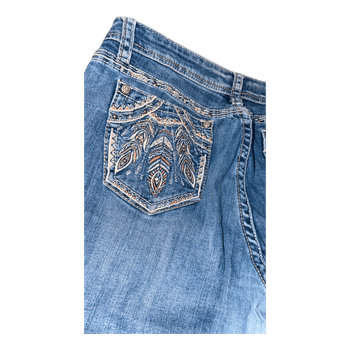 Y2k Grace in LA embroidered jeans in great condition