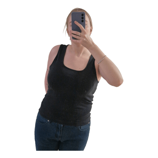 Black tank top
