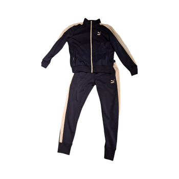 Puman sinivalkoinen verkkasetti, koko L