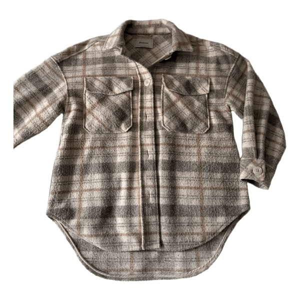 Stradivarius plaid shirt jacket