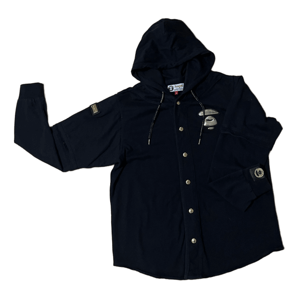 AAPE by Bathing ape hoodie. Black Polo-hoodie