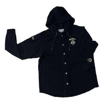 AAPE by Bathing ape hoodie. Black Polo-hoodie