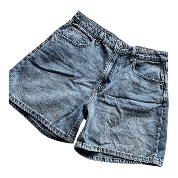 Blue denim shorts