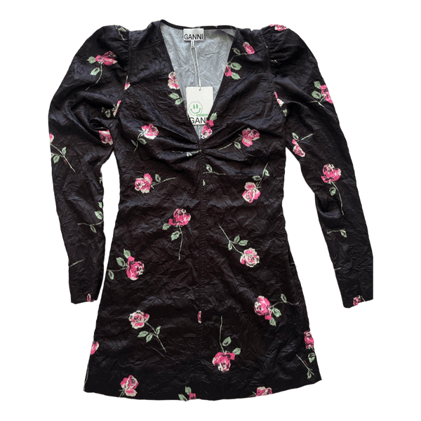 Ganni floral mini dress