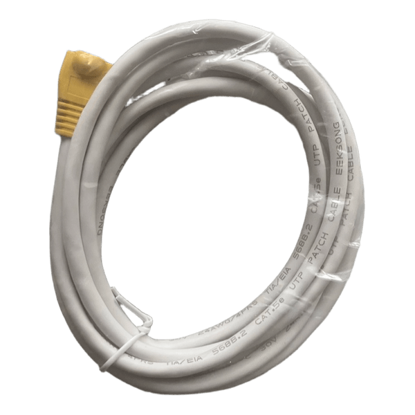 White ethernet network cable