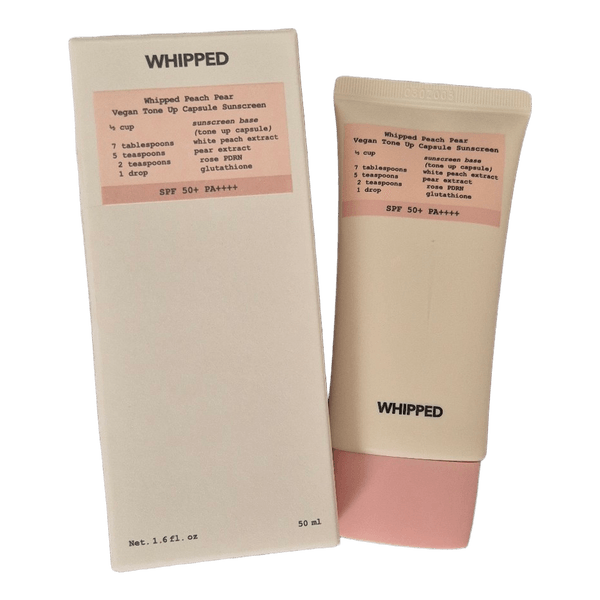 Whipped vegan tone up sunscreen