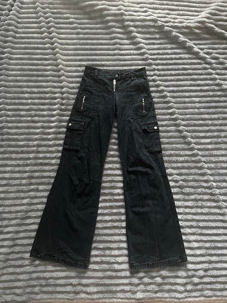 Low waist Black cargo jeans