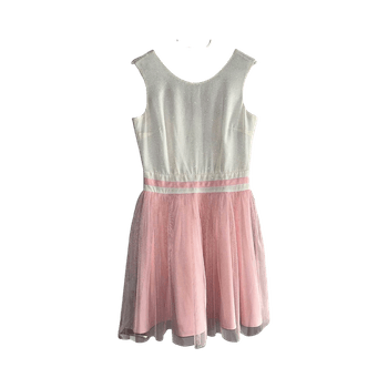White and pink dress