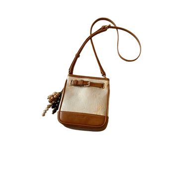 Chio2nd Oat Color Block Crossbody Bag