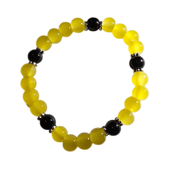Yellow beaded bracelet