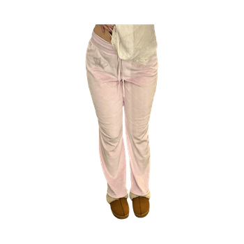 Vaaleanpunaiset juicy couture housut