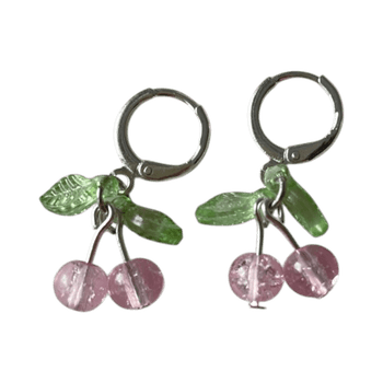 Vaaleanpunaiset kirsikkakorvakorut