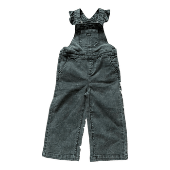 Grey denim dungarees