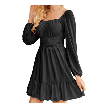 Juoda mini suknelė
