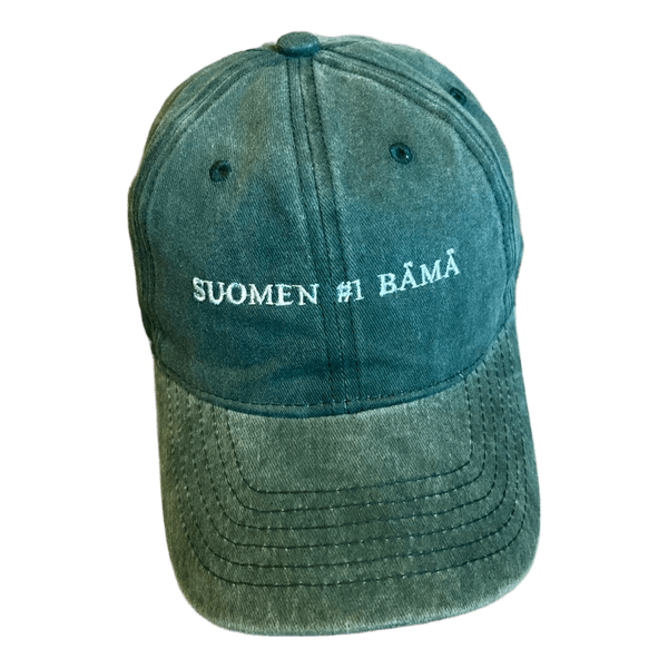 Green baseball cap
