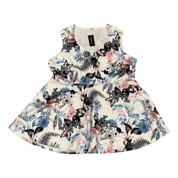 Floral print sleeveless top
