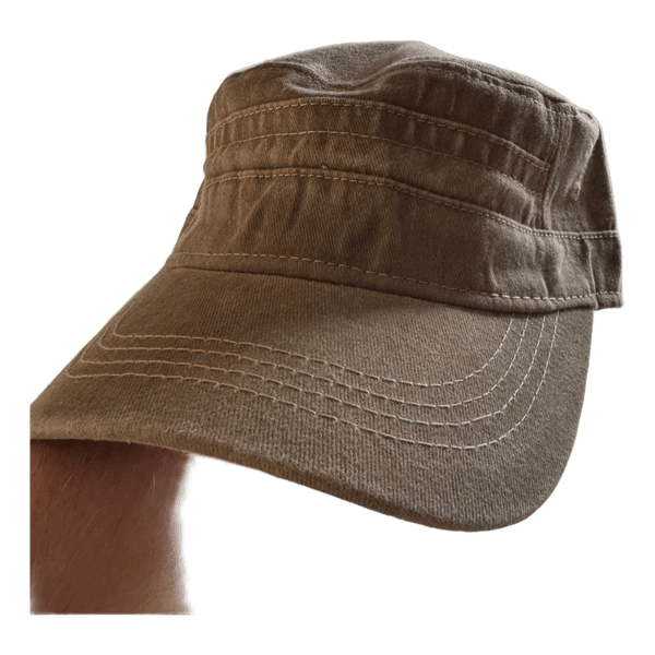 Flat cap i sandfarve