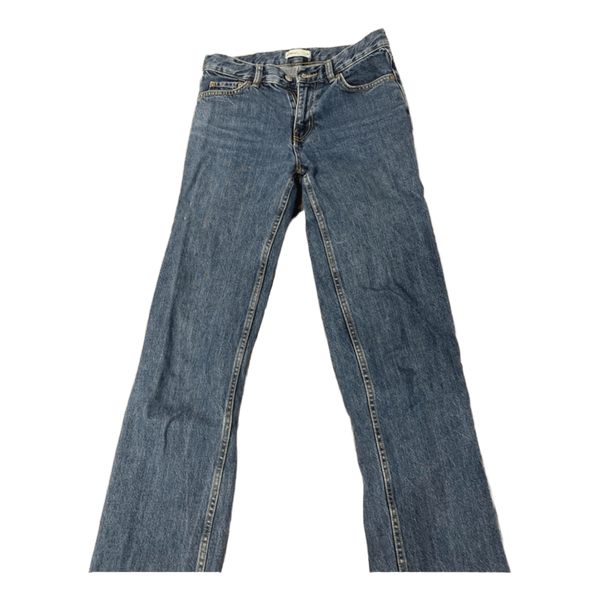 Blå straight jeans