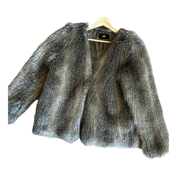 H&M faux fur jacket