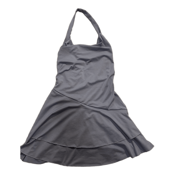 Hatler neck backless dress