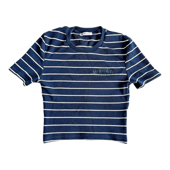 Blue striped top