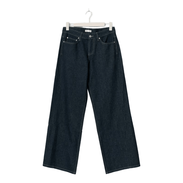 Mørkeblå wide leg jeans