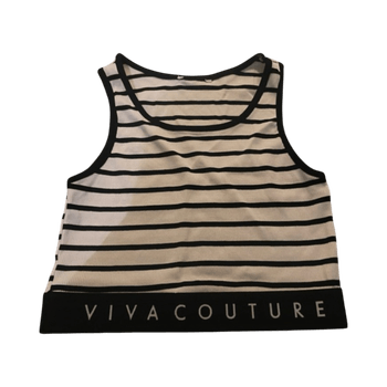 Raidallinen crop top