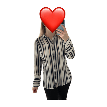 Striped Button-Up Shirt