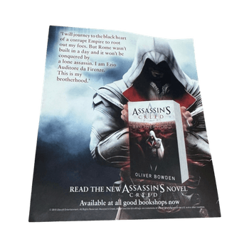 PS3 Assasin’s Creed Brotherhood Novel flyer / lappu 300034295