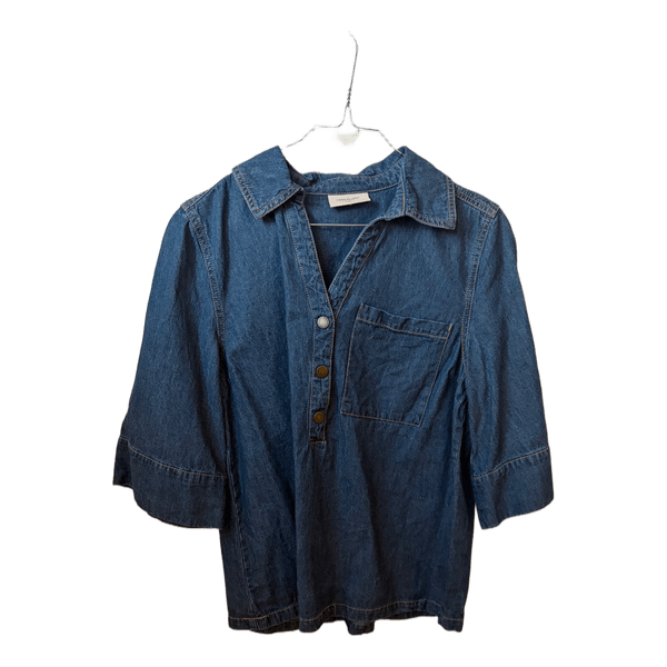 Blå denimskjorte