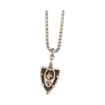 Sterling silver wolf necklace