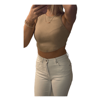 Beige crop top