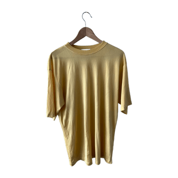 Keltainen silkkipaita M