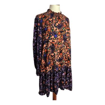 Cottagecore Boho Superdry kuviollinen mekko Sz. 38