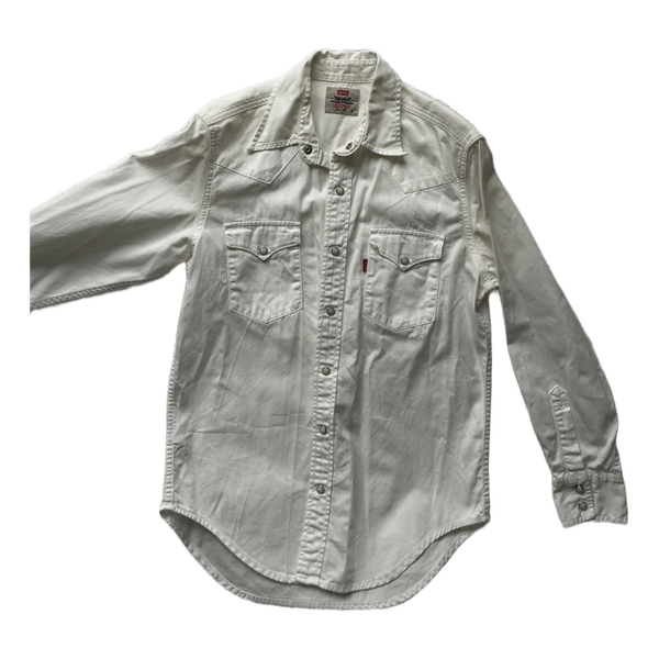 White Levi's denim shirt