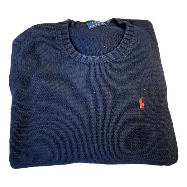 Navy blue cotton sweater