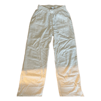 Valkoiset pellavahousut