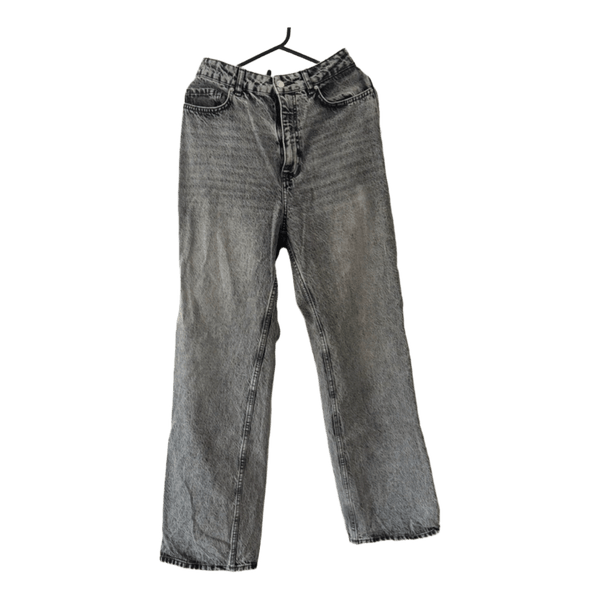 Grå jeans med højt talje