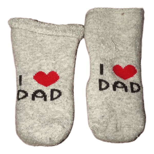 Hallikud beebisokid I love dad