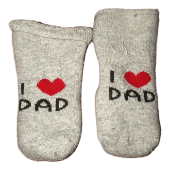 Hallikud beebisokid I love dad